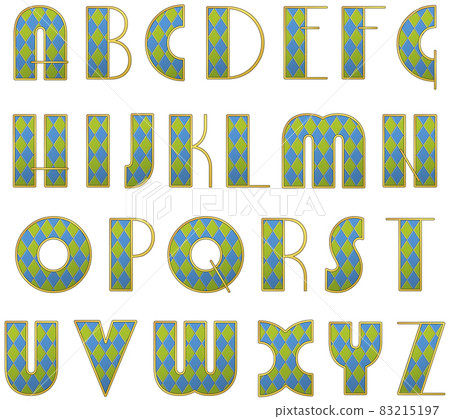 Vector stylized alphabet Vector stylized alphabet 83215197
