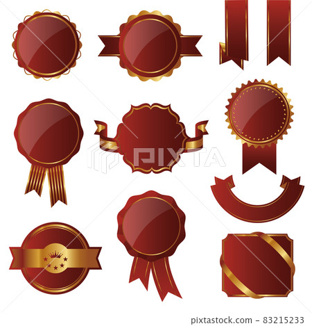 Emblem and ribbon material set 83215233