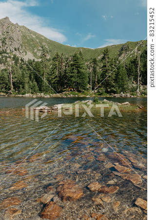 Amazing view of Hridsko lake in Prokletije national park, Montenegro. Lake Hrid is the highest mountain in Montenegro Amazing view of Hridsko lake in Prokletije national park, Montenegro. Lake Hrid is the highest mountain in Montenegro 83215452