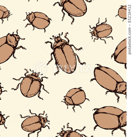 Beetle. Vector drawing 83216412