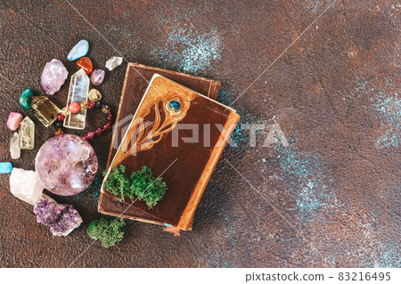 Healing crystals concept Healing crystals concept 83216495