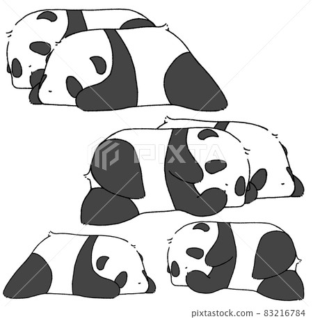 兩隻小熊貓睡覺 83216784