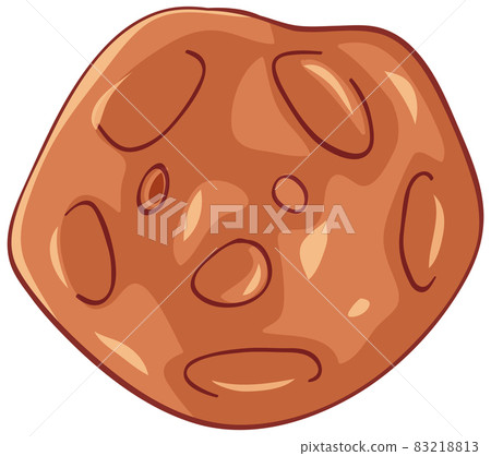 Fantasy comic planet isolated on white background 83218813