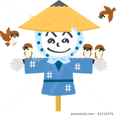 Scarecrow and sparrow Scarecrow and sparrow 83219276