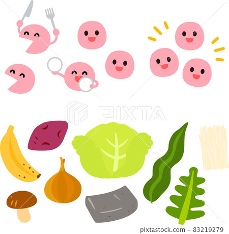Prebiotics and good bacteria characters 83219279