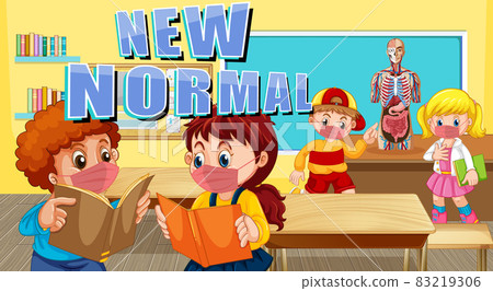 New Normal with Students in the classroom 83219306