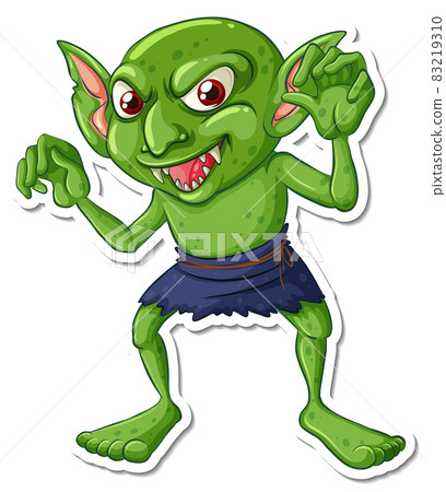 A goblin cartoon character sticker 83219310