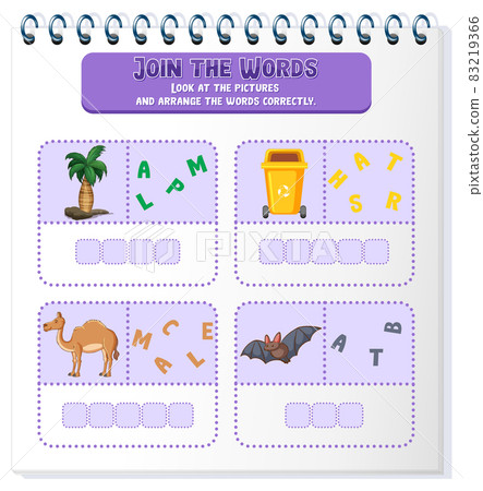 Spelling word game template Spelling word game template 83219366