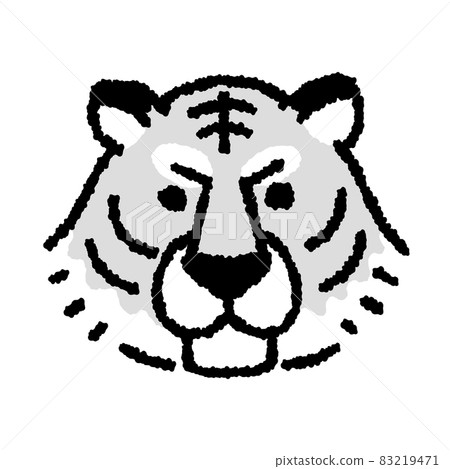 New Year's card material for the year of the tiger (white tiger) New Year's card material for the year of the tiger (white tiger) 83219471
