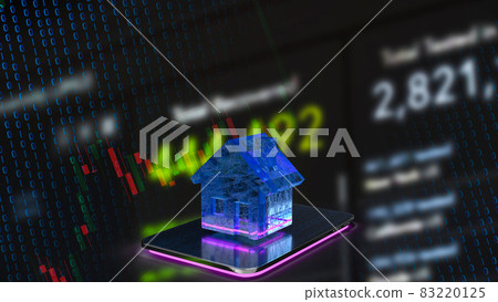 home on tablet for property or business concept 3d rendering home on tablet for property or business concept 3d rendering 83220125