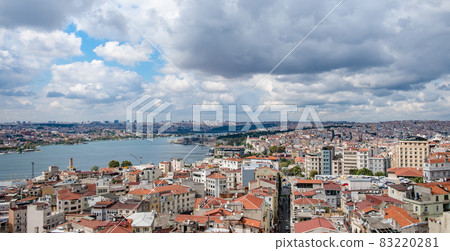 Top view from Galata Tower in Istanbul 83220281