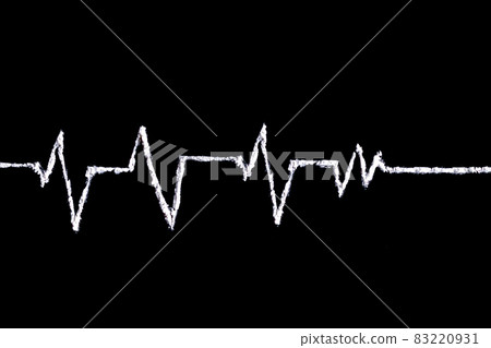 white powder (heroin, cocaine, narcotic) scattered in the form of a cardiogram on a black background white powder (heroin, cocaine, narcotic) scattered in the form of a cardiogram on a black background 83220931