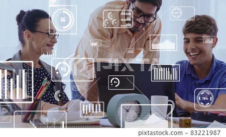 Conceptual vision of business people in corporate staff meeting 83221987
