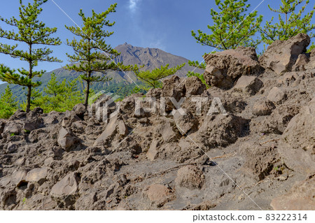 從Arimura熔岩天文台看到的櫻島 從Arimura熔岩天文台看到的櫻島 83222314