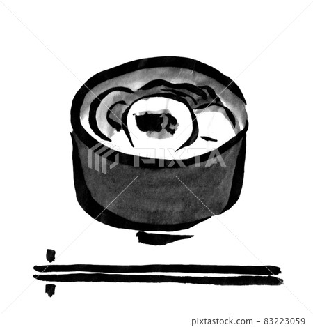 Zoni (hand-drawn illustration of ink) Zoni (hand-drawn illustration of ink) 83223059