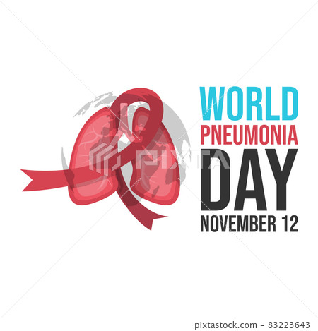 World pneumonia day design vector 83223643