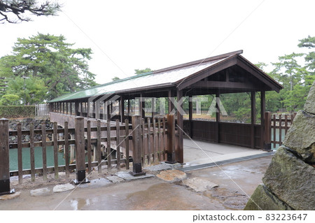 四國香川縣高松早橋高松城廊橋 四國香川縣高松早橋高松城廊橋 83223647