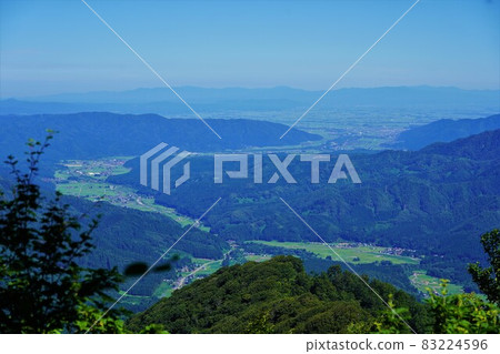 Yuzawa cityscape from Mt. Kamuro 83224596
