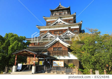[Hiroshima Prefecture] Hiroshima Castle Tower in fine weather 83224846