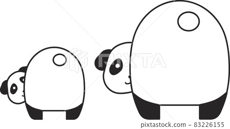 熊貓親子臀部 83226155