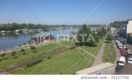 Belgrade riverside landscape 83227708