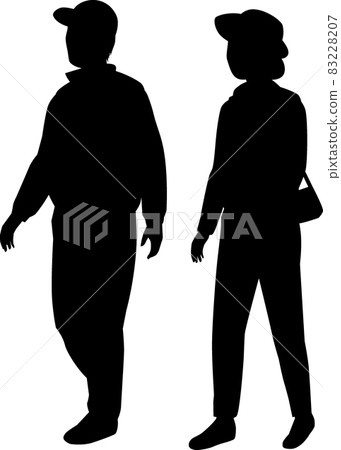 Elderly couple taking a walk 83228207