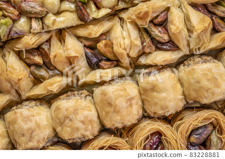 traditional Turkish baklava pastry 83228881