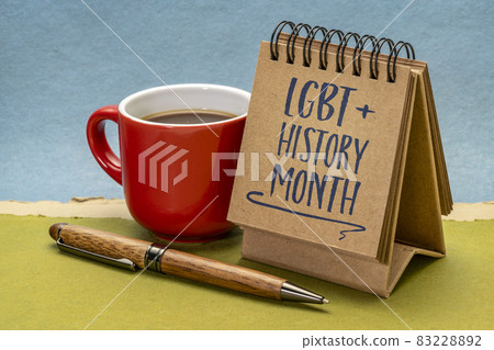 LGBT History Month in desktop calendar LGBT History Month in desktop calendar 83228892