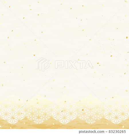 Hemp leaf pattern Japanese style background material 83230265