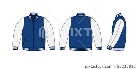 Stajan (stadium jumper) template illustration (front, back, side) 83233836