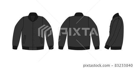 Stajan (stadium jumper) template illustration (front, back, side) 83233840