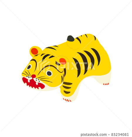 可愛的老虎新年素材 ――透明背景――剪下來 可愛的老虎新年素材 ――透明背景――剪下來 83234081