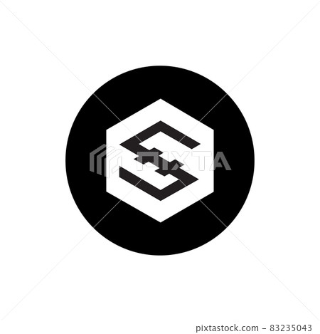 IOST coin icon isolated on white background. 83235043