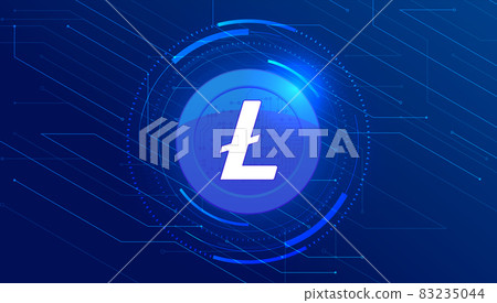 Litecoin LTC banner. LTC coin cryptocurrency concept banner background. Litecoin LTC banner. LTC coin cryptocurrency concept banner background. 83235044