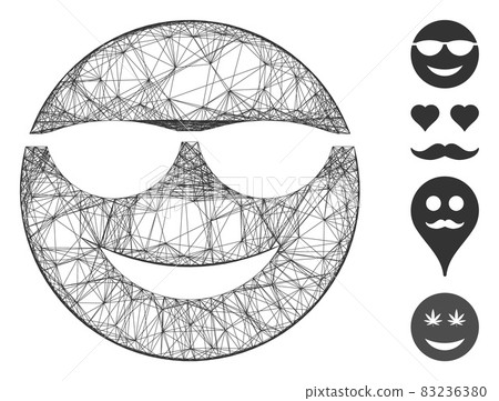 Net Sunglasses Smiley Vector Mesh Net Sunglasses Smiley Vector Mesh 83236380