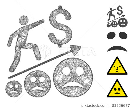 Net Sad Business Growth Vector Mesh Net Sad Business Growth Vector Mesh 83236677