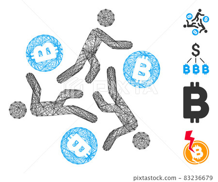 Hatched Running Persons for Bitcoin Vector Mesh Hatched Running Persons for Bitcoin Vector Mesh 83236679