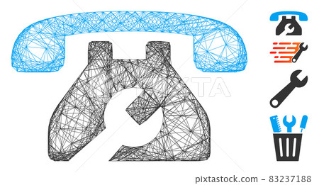 Linear Repair Service Phone Vector Mesh 83237188