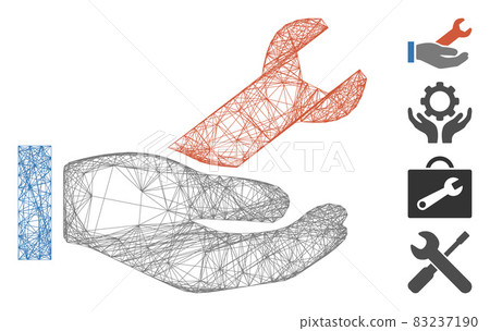 Hatched Repair Service Vector Mesh 83237190