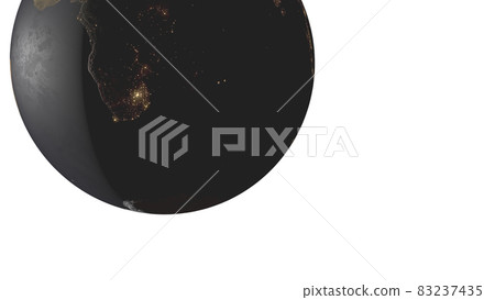 Earth white background 3D CG background wallpaper Earth white background 3D CG background wallpaper 83237435