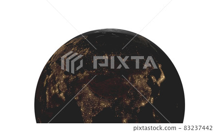 Earth white background 3D CG background wallpaper Earth white background 3D CG background wallpaper 83237442