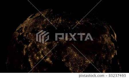 地球黑色背景3D CG背景壁紙 地球黑色背景3D CG背景壁紙 83237493