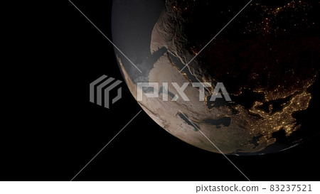 地球黑色背景3D CG背景壁紙 地球黑色背景3D CG背景壁紙 83237521