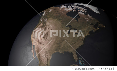 地球黑色背景3D CG背景壁紙 83237531