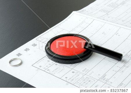 Divorce notice, ring and seal Divorce notice, ring and seal 83237867