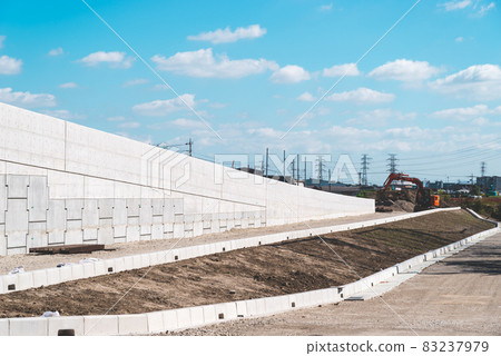 National highway No. 254 bypass construction Shimonanbata intersection Shiki city side slope 2021.10 c-3 film style National highway No. 254 bypass construction Shimonanbata intersection Shiki city side slope 2021.10 c-3 film style 83237979