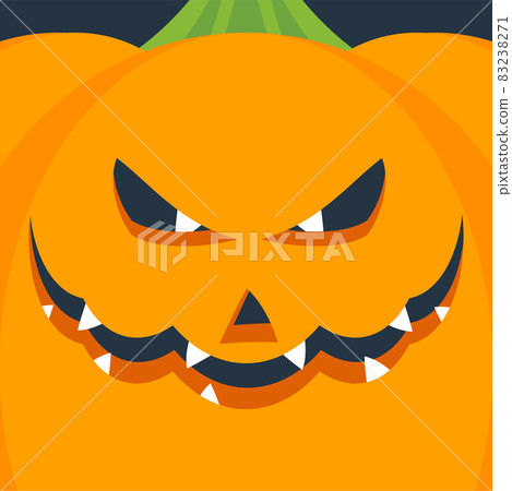 Orange Halloween pumpkin. Holiday traditional demonic character 83238271