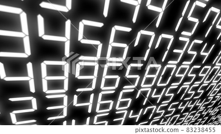 Digital number random number 7 segment enumeration random CG background wallpaper Digital number random number 7 segment enumeration random CG background wallpaper 83238455