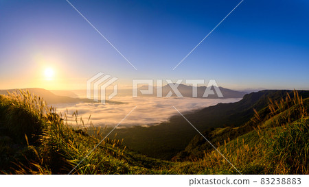 Nature superb view Beautiful dawn and sunrise (sea of clouds) scenery Japan 2021 Superb view of nature 83238883