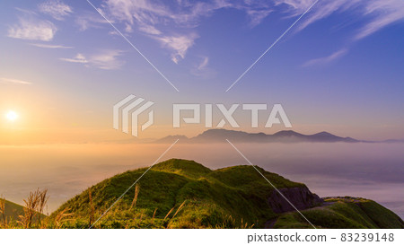 自然美景 美麗的黎明和日出（雲海）風景 日本 2021 自然美景 83239148